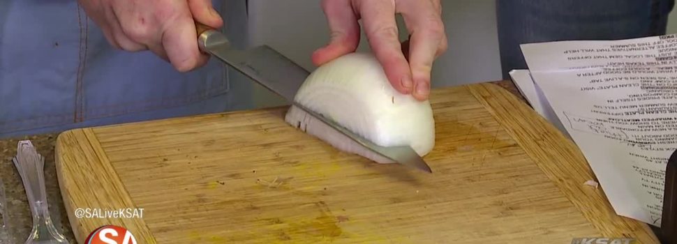Cutting an onion just got a whole lot easier